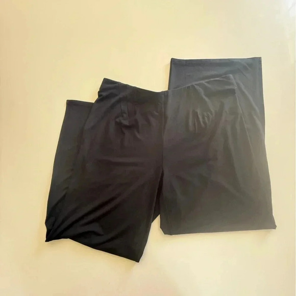 J Jill- Wearever- Stretch- Black- Elastic Waist-Split Hem- Comfy- Casual- M - Picture 2 of 12